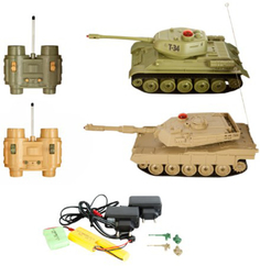 Танковый бой ПЛАМЕННЫЙ-МОТОР T-34 - Abrams, на радиоуправлении (870236)