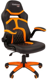 Игровое кресло Chairman Game 18 экопремиум черный/оранжевый (00-07051190)