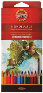 Карандаши цветные KOH-I-NOOR Mondeluz, 24 цвета, 3,8 мм (181032)