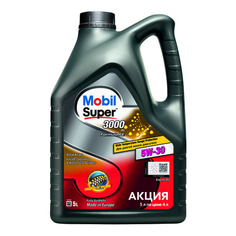 Моторное масло MOBIL Super 3000 x1 Formula FE 5W-30 5л. синтетическое [156155]