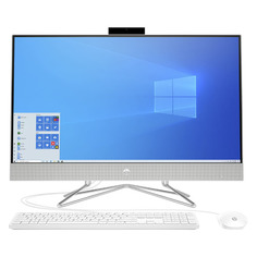 Моноблок HP 27-dp0022ur, 27", AMD Ryzen 5 4500U, 16ГБ, 512ГБ SSD, AMD Radeon Graphics, Windows 10, серебристый [14q55ea]