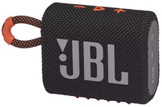 Портативная колонка JBL Go 3 (черно-оранжевый)
