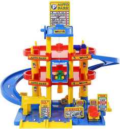 Игровой набор Wader Паркинг 3-х уровневый с автомобилями