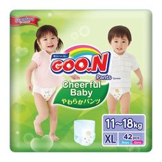 Трусики-подгузники Goon Cheerful, р. 4+, 11-18 кг, 42 шт Goon.