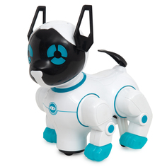 Интерактивная собака Игруша Собака 26 см цвет: белый/голубой