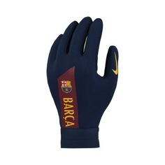 Детские футбольные перчатки Nike HyperWarm FC Barcelona Academy