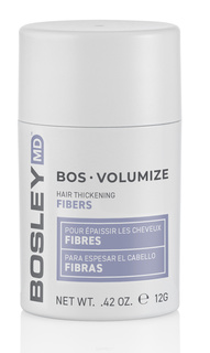 Domix, Кератиновые волокна Средне-коричневые BOSVolumize Hair Thickening Fibers Medium Brown, 12 г Bosley Pro