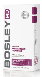 Domix, Усилитель роста волос для женщин 2% Миноксидил For Women Hair Regrowth 2%, 2*60 мл (2 вида), 2*60 мл, Spray 2% (спрей) Bosley Pro