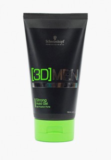 Гель для укладки Schwarzkopf Professional [3D]MEN Сильная фиксация, для мужчин, 150 мл