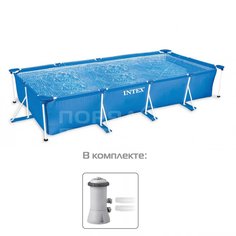 Бассейн каркасный Intex 28274NP с фильтр-насосом, 450х220х84 см