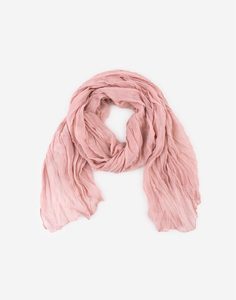 Розовый шарф из жатой ткани Gloria Jeans