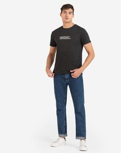 Тёмно-серая футболка с принтом Gloria Jeans