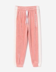 Розовые спортивные брюки с вышивкой для девочки Gloria Jeans
