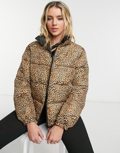Двусторонняя коричневая куртка-пуховик BB Dakota Cool Kitten-Коричневый цвет