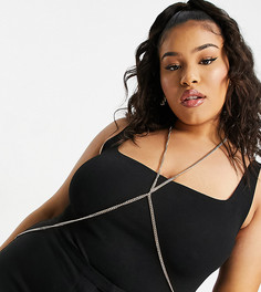 Золотистая цепочка для тела с крупными звеньями ASOS DESIGN Curve-Золотистый