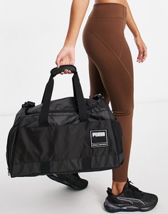 Черная спортивная сумка-дафл среднего размера PUMA-Черный цвет