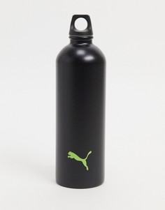 Черная бутылка для воды из нержавеющей стали PUMA Training-Черный цвет