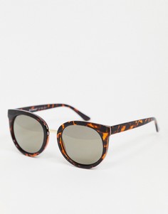 Круглые черепаховые солнцезащитные очки AJ Morgan-Коричневый цвет