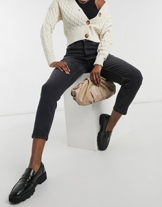 Черные джинсы в винтажном стиле с завышенной талией Vero Moda-Черный цвет