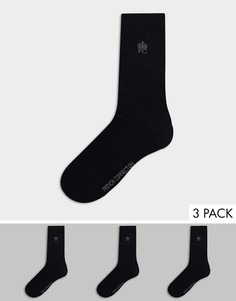 3 пары черных носков French Connection-Черный цвет