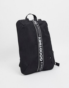 Черный рюкзак для ноутбука с замком из переработанных материалов GoodTimes Farringdon-Черный цвет