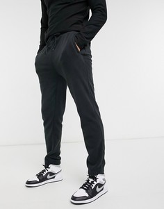 Черные флисовые спортивные джоггеры New Look-Черный цвет