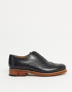 Черные кожаные броги Grenson Rose-Черный цвет