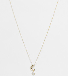 Позолоченное ожерелье-цепочка из стерлингового серебра с подвеской Shashi-Золотистый