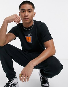 Черная футболка с принтом брелока Nike Jordan Keychain-Черный цвет