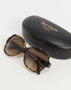 Большие солнцезащитные очки Juicy Couture-Коричневый цвет