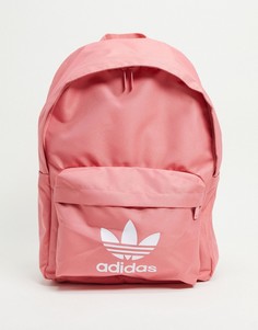 Дымчато-розовый рюкзак с трилистником adidas Originals-Розовый цвет