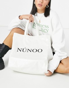Белая сумка-тоут из искусственной кожи Nunoo-Белый