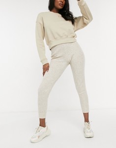 Бежевые трикотажные джоггеры от комплекта Free People Around The Clock-Бежевый