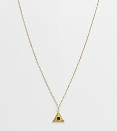 Позолоченное ожерелье с подвеской в виде треугольника Serge DeNimes-Золотистый