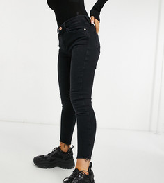 Черные зауженные джинсы River Island Petite Amelie-Черный цвет