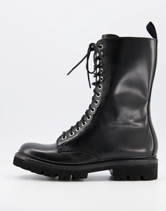 Черные ботинки на шнуровке Grenson Arden-Черный цвет