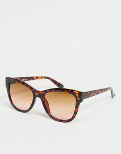 Большие солнцезащитные очки «кошачий глаз» в черепаховой оправе Liars & Lovers-Коричневый цвет