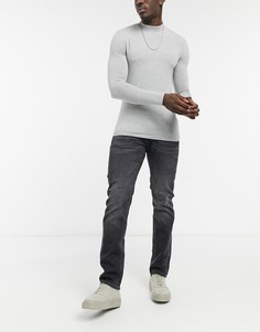 Серые джинсы узкого кроя Armani Exchange J13-Черный цвет