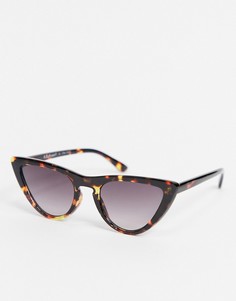 Солнцезащитные очки "кошачий глаз" в черепаховой оправе AJ Morgan-Коричневый цвет