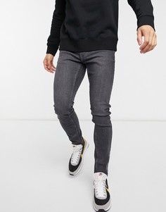 Черные выбеленные зауженные джинсы Burton Menswear-Черный цвет