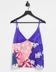Пижама с цветочным принтом в стиле пэчворк Liquorish-Многоцветный
