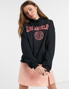 Черный худи с логотипом Los Angeles 87 Aeropostale-Черный цвет