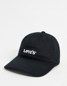 Черная кепка с логотипом Levis-Черный цвет