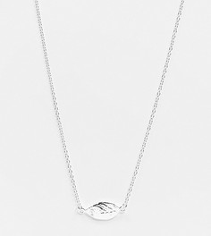 Ожерелье из стерлингового серебра с подвеской в виде пера Kingsley Ryan-Серебристый