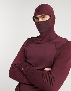 Красный лонгслив Asics