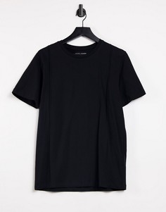 Черная футболка с защипами от комплекта Jack & Jones Premium-Черный цвет