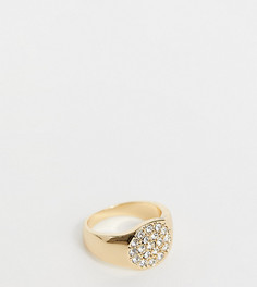 Эксклюзивное золотистое кольцо с камнями DesignB London-Золотистый