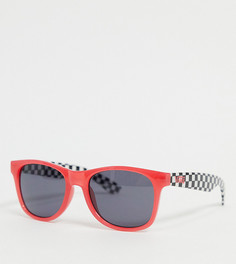 Коралловые солнцезащитные очки с отделкой в шахматную клетку Vans spicoli 4-Многоцветный