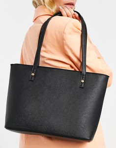 Черная сумка-тоут ASOS DESIGN-Черный цвет