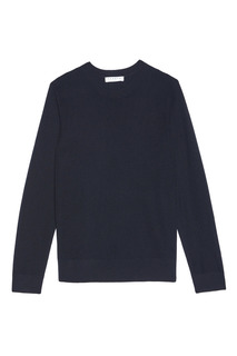 Темно-синий джемпер из шерсти Sandro
